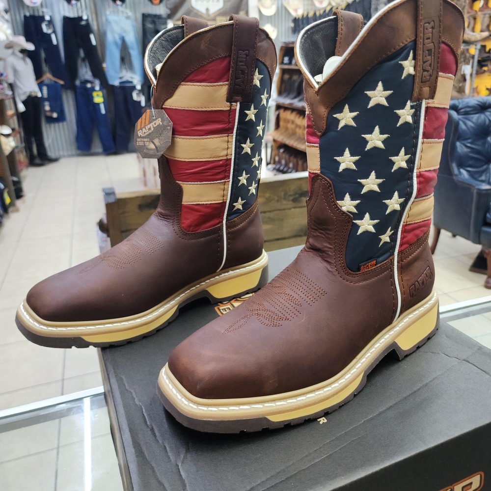 Ariat Men's Patriotic Brown Western Boots